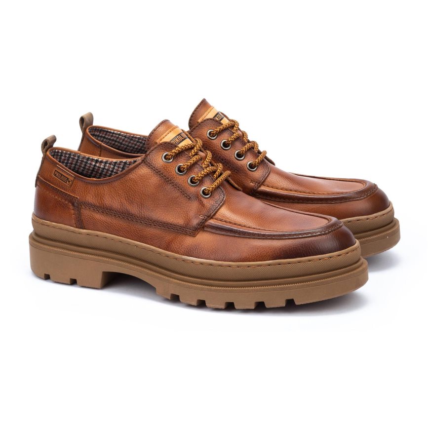 Men's Pikolinos OURENSE Casual Shoes Brown | NZ PA37192